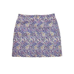 Talbots Womens Floral Print Skirt Size 16 Cotton Blend CottageCore Plus